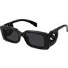 Gucci Occhiali da sole Gucci GG1325S 001 Black - Occhiali da sole rettangolari nero Gucci 889652412542