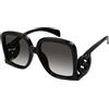 Gucci Occhiali da sole Gucci GG1326S 001 Black - Occhiali da sole rettangolari nero Gucci 889652412597