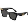 Dolce & Gabbana Occhiali da sole Dolce & Gabbana DG4434 501/87 Black - Occhiali da sole cat eye nero Dolce & Gabbana 8056597840699