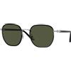 Persol Occhiali da sole Persol PO1015SJ 112531 Silver Black - Occhiali da sole geometrici nero Persol 8056597933445