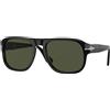 Persol Occhiali da sole Persol Jean PO3310S 95/31 Black - Occhiali da sole rettangolari nero Persol 8056597823067