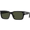 Persol Occhiali da sole Persol PO3315S 95/31 Black - Occhiali da sole rettangolari nero Persol 8056597823753