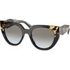 Prada Occhiali da sole Prada PR 14WS 3890A7 Black Tartarugato - Occhiali da sole cat eye havana nero Prada 8056597436076