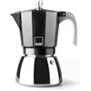 IBILI - Macchina per caffè espresso Elba Black, 6 tazze, 300 ml, Alluminio pressofuso, Base in acciaio inossidabile, Adatto per induzione