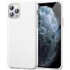 JETech Cover Silicone per iPhone 11 Pro 5,8 Pollici, Protettiva per Tutto il Corpo Morbida al Tatto, Custodia Antiurto con Fodera in Microfibra (Bianco)