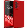 kwmobile Cover per Samsung Galaxy A33 5G Custodia - Back Case per Smartphone in Silicone TPU - Protezione Gommata - rosso classico