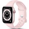 CeMiKa Silicone Cinturino Compatibile per Apple Watch 40mm 38mm 41mm 42mm | Silicone Ricambio Cinturini per iWatch Series 11 10 9 8 7 6 5 4 3 2 SE3 SE, Sportivi Cinturino per Donna Uomo, Rosa Chiaro
