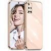 POUHYE Cover per Samsung Galaxy A71 4G Custodia Originale, Sottile Morbido Silicone Cover con Protezione Fotocamera, TPU Antiurto Protezione Case per Samsung Galaxy A71 4G Rosa