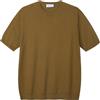 Diana Studio, T-Shirt in Maglia - Uomo, Cotone, Maniche corte, Casual Fit, Verde/Military, L