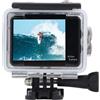 Bewinner Action Camera 5K, Action Camera WiFi da 48 MP 30 FPS con Touch Screen, Angolo di Visione di 170 Gradi, Fotocamera Subacquea Impermeabile da 5 M per Immersioni Surf Nuoto