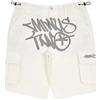 KEZONO Moda Lettera Stampa Coulisse Cargo Pantaloni Pantaloncini Hip Hop Y2k Streetwear Pantaloni Allentati Joggers Minus Two Cargo, Blu, S