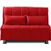 EvergreenWeb Poltrona letto Matrimoniale | EVENING Rosso 140x190 cm