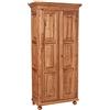 Biscottini Armadio in Legno massello Tiglio 211x101x51 cm - Armadio Rustico Legno 2 Ante - Armadio Shabby Chic - Armadio Camera da Letto