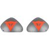 Dainese - Dets Aluminum Shoulder Plates, Protezioni Spalle Moto in Alluminio, Protezioni di Ricambio per Tuta Moto, Unisex, Aluminio/Rosso Fluo, N