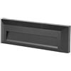 V-TAC VT-1162 Lampada segnapasso led da parete faretto 3W nero rettangolare IP65 bianco caldo 3000K - sku 211329