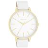 Oozoo Timepieces - Orologio da polso da donna con cinturino in pelle, di alta qualità, da donna, elegante, analogico, rotondo, bianco, cinghia