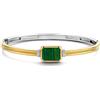 Ti Sento Milano Bracciale Ti Sento Milano a fascia dorato bicolore con malachite 2970MA