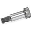 Ganter Normelemente | Viti passacavo con cintura - ISO 7379-12-M10-20 | diametro attacco 12 mm | acciaio | 5 pezzi