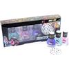 Nice Group - Monster High Nail Kit, Confezione con 3 Smalti per Unghie e Adesivi