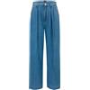 HUGO BOSS BOSS Jeans Donna Largo Con Pence DENIM WIDE LEG 50509285 Colore Blu Denim