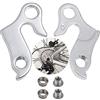 mohito 2PCS Gancio per Cambio Posteriore,Forcellino Cambio MTB Forcellino per Deragliatore Ganci Cambio di Alluminio Forcellini Cambio Bici con Dadi per Biciclette per MTB Mountain Road Bike(Argento)