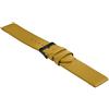 MAST MILANO 20A08BK-L - Cinturino in pelle giallo per orologio da uomo 20 mm con fibbia nera