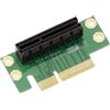 KALEA-INFORMATIQUE Adattatore riser a 90° per slot PCIe x4. Per il montaggio orizzontale di una scheda PCI Express x1 x2 x4.