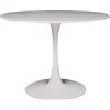 Dmora Tavolo rotondo, Tavolino per sala da pranzo, cm 100x100h75, colore Bianco