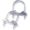 Bingfu Staffa Fissa per Montaggio Antenna Morsetto a U Anti-corrosione per Esterna Antenna S*tar*link/LoRa/Minatore Helium/WiFi / 4G LTE/Radioamatoriale/TV, 2 pcs