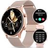 WalkerFit Smartwatch Donna Chiamata Bluetooth: 1.39" Orologio Smartwatch Donna con Cardiofrequenzimetro/Sonno/SpO2/120+ Modalità Sport, 2 Cinturini, Impermeabile Fitness Smart Watch per Android iOS