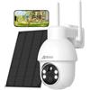 ANRAN 5MP FHD Telecamera Wi-Fi Esterno Senza Fili con Pannello Solare