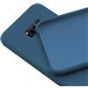 N NEWTOP Custodia Cover Compatibile per Samsung Galaxy S8 Plus, Ori Case Guscio TPU Silicone Semi Rigido Colori Microfibra Interna Morbida (Blu)