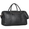 STILORD 'Iska' Borsone da Viaggio Grande Vintage Borsa a Tracolla in Pelle Weekender Vintage Borsone da Palestra Bagaglio a Mano in Vera Pelle, Colore:nero