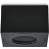 KYOTECH Faretto da soffitto a LED Quadrata IP44 Ø80*80 * 50mm Apparecchio a Plafone Plafoniera per moduli LED Spot Alluminio per Bagno Soggiorno Cucina, lampadine non incluse,Nero Set da 1