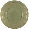 Le Coq Porcelaine LE COQ Skalistos Piatto Segnaposto verde salvia con decoro in rilievo 33 cm - Confezione 4 pezzi
