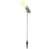 REV Illuminazione da giardino - Alloggiamento IP65 in alluminio, lampada da vialetto, orientabile, 230 lm, 3 W, cavo 1,5 m, altezza 76 cm, nero L450