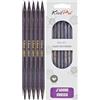 KnitPro J'Adore Cubics Ferri da Maglia a Doppia Punta Set da 5 - Spilli in Legno per Calzini Cappelli Guanti Corti per Maglia Rotondi - 20 cm x 8,00 mm