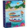 Elena Essex Puzzle 1000 pezzi per Adulti - Sicilian Cove | Puzzle per Adulti | Puzzle per Adulti | Vacanze Barca Italia Mare Spiaggia Puzzle | Puzzle Dimensioni 50x70cm