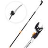 Fiskars UP86 - Forbicione da potatura telescopico professionale - Asta 240/400 cm + segaccio 45cm - Ø 32mm