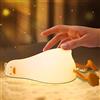 SAMALICAR AVACOM Lampada Anatra LED per Bambini - 3 Modalità Luce, Timer 30 Minuti, Touch Control e Ricaricabile USB 1200 mAh - Decorazione Camera Bambino, Regalo Carino con Silicone Morbido