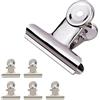 Leddy Living 5 PZ Mollette Chiudi Sacchetti, Graffette da Cucina, Clip in Acciaio Inox 31 mm Mantieni Cibo Fresco per Biscotti, caffè, Pane, Snack, Patatine, Cibo