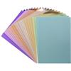 Ideen mit Herz Carta specchio | Carta metallizzata | Carta artigianale metallizzata | 20 fogli | DIN A4 | 200 g/m² | Retro bianco (pastello)