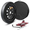 AIWAYS KIT RUOTINO DI SCORTA 17 compatibile con BMW Serie 5 Se 5K,K-N1 dall'anno 2009 - Accessori Inclusi (Crick/Chiave/Sacca)