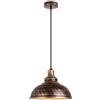 STOEX Lampadario Industriale Retrò Φ30cm Lampada a Sospensione Vintage E27 Lampadario per Cucina Soggiorno Corridoio Ufficio Loft Bar, Bronzo