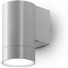 Gea Led Applique Led Gea Led Lily M Ges1062 Gu10 Ip54 Grigio Lampada Parete Alluminio Monoemissione Moderno