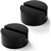 Lyeteung 2 Pezzi Tampone in Gomma Universale 75mm, Tampone in Gomma per Cric con Scanalatura, per Cric e Elevatori