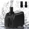 Cadrim Mini Pompa Acqua（1200L/H） Mini Pompa Sommergibile Portatile 2 Ugelli Pompe Sommergibili per LaghettoTerrari Stagno di Pesce
