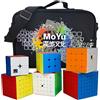 Oostifun FunnyGoo 6 Set di cubi magici senza adesivo con custodia speciale per il trasporto, 2x2 3x3 4x4 5x5 6x6 7x7 Set di puzzle cubo professionale da competizione WCA