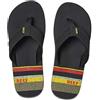 Reef Waters, Infradito Uomo, Multicolore (Black/Stripes Bsp), 37.5 EU