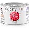 Tasty Pet Polpette al Sugo con Agnello, Maiale, Piselli e Zucca per Cani Mini da 50 gr